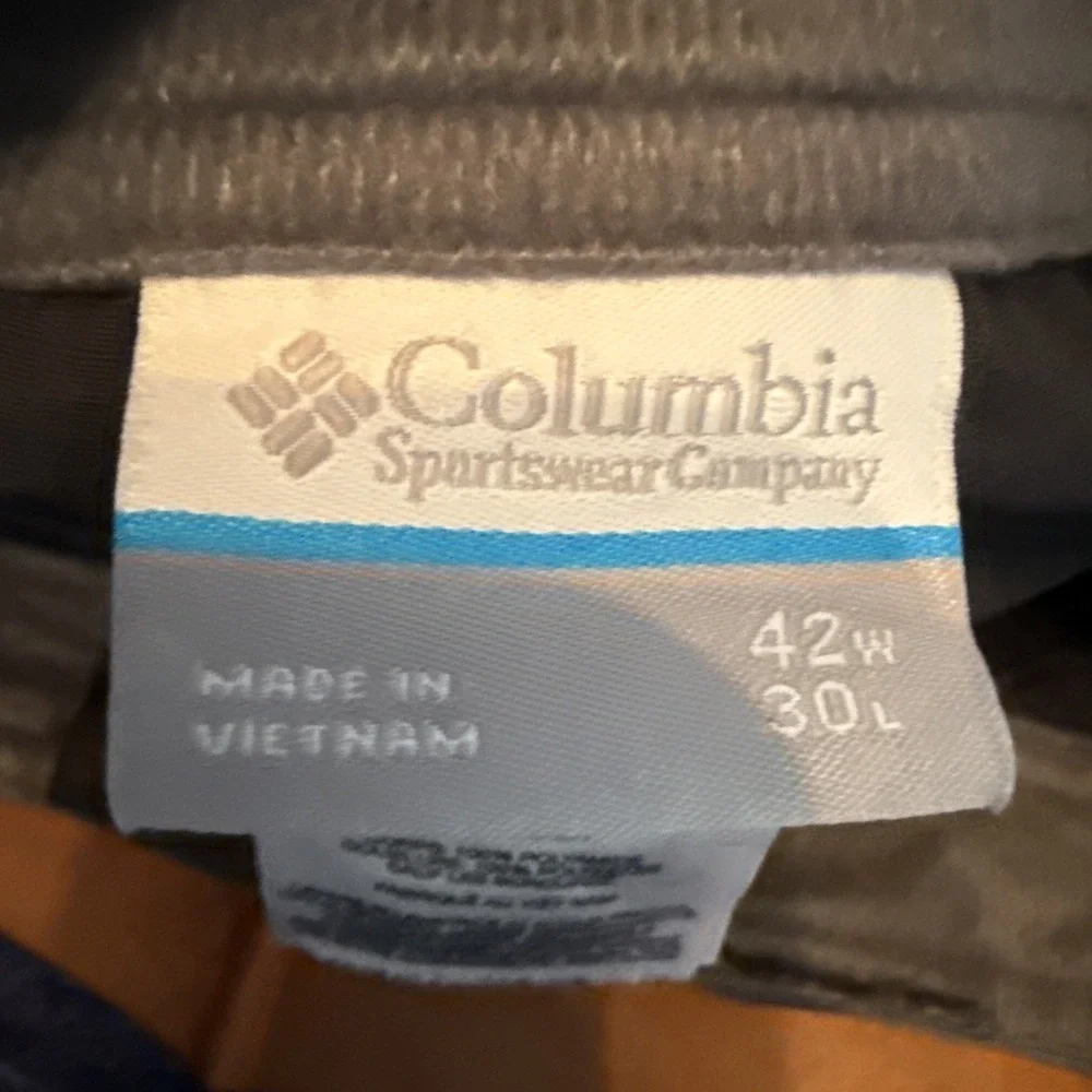 Columbia Silver Ridge Cargo Pants Mens‎ 42x30 Dark Gray Nylon Hiking AM8007